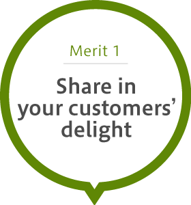 Share in your customers’ delight